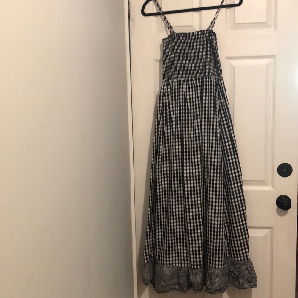Gingham maxi dress